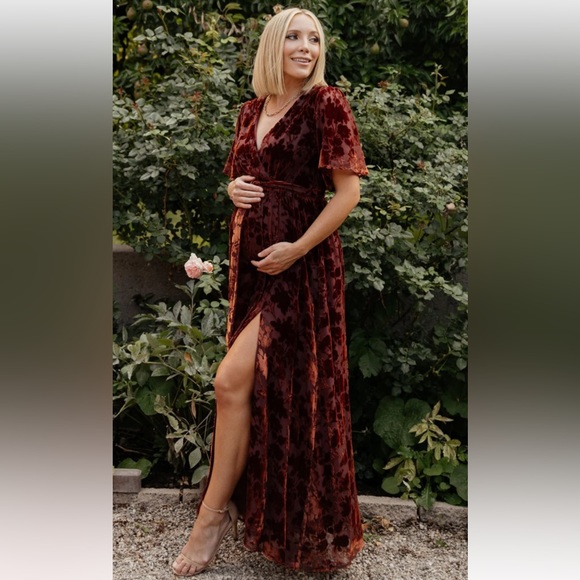 Baltic Born Uma Velvet Maxi Dress - Picture 1 of 4